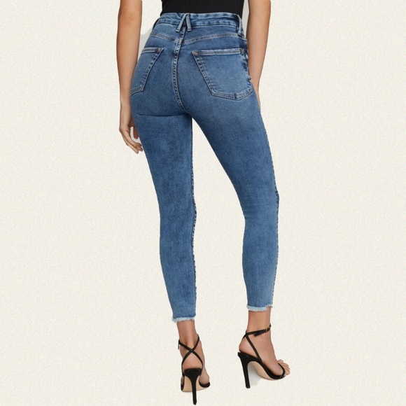Good American Good Waist High Waist Crop Skinny Jeans - Picture 6 of 10